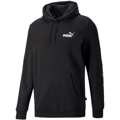 BLUZA MĘSKA PUMA Z KAPTUREM ESS CZARNA ROZ.L