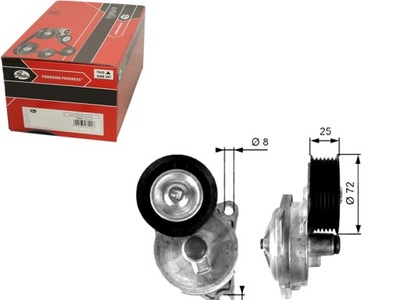 Gates t38188 натягувач ремінь клиновий багаторучейковий фото №1