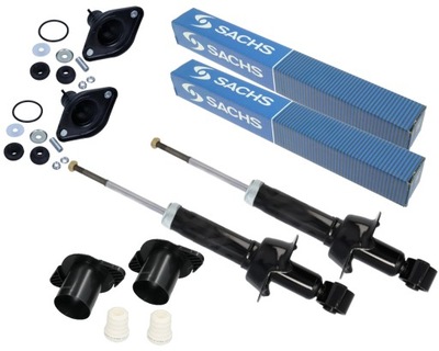 Sachs 2x амортизаторы + подушки безопасности + защита i отбойники honda cr-v crv iii задняя фото №1