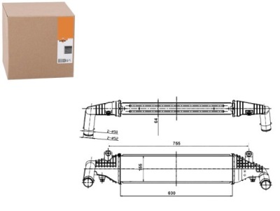 Интеркулер mazda 3 1.6d 06.04-12.09 nrf фото №1