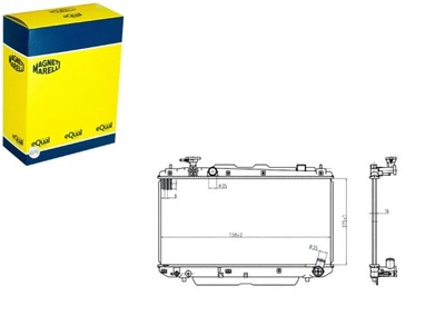 RADUADOR TOYOTA RAV4 II 1.8 2.0 -05 MAGNETI MARELLI  