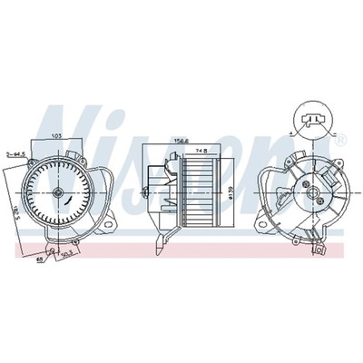 VENTILADOR INTERIOR NISSENS 87574  