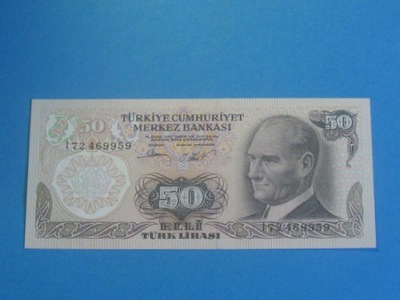 Turcja Banknot 50 Lirasi 1970 UNC P-188