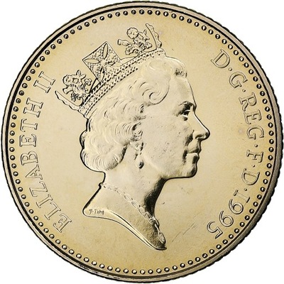 Wielka Brytania, Elizabeth II, 10 Pence, 1995, Lon