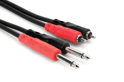 Hosa - Kabel Interconnect 2x TS 6.35mm - 2x RCA 1m