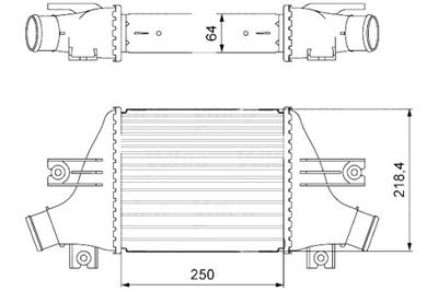 VALEO INTERCOOLER AUŠINTUVAS ORO ĮSIURBIMO CITROEN C4 AIRCROSS 