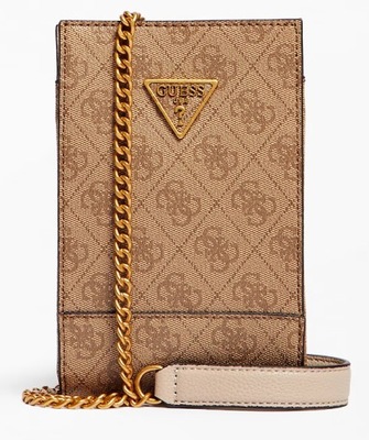 Guess Mini torebka crossbody z logo NOELLE CHIT CHAT