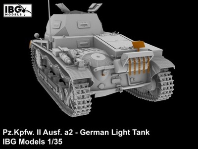 Model plastikowy Pz.Kpfw II Ausf. a2 niemiecki czołg lekki 1/35