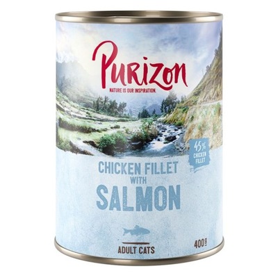 Purizon Adult Cats Kurczak Łosoś 400g