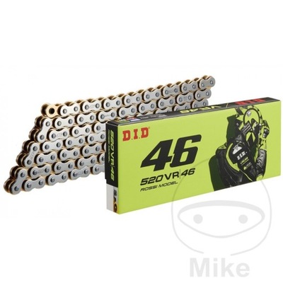 CADENA DE ACCIONAMIENTO DID 520VR46/114 X-RING ABIERTO Z ZAKUWKASILVER & GOLD  