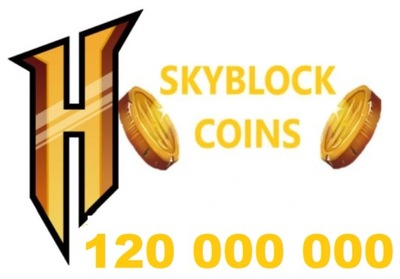 MINECRAFT HYPIXEL SKYBLOCK 120 000 000 COINS MONET