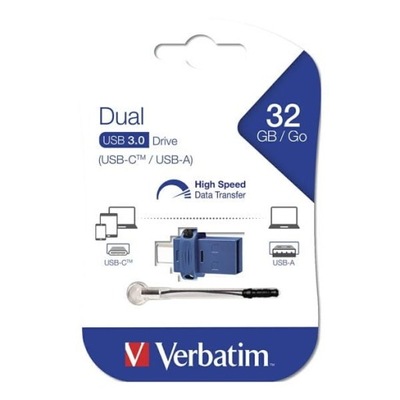 Verbatim USB flash disk OTG, USB 3.0, 32GB, Dual,