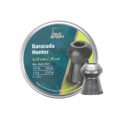 Śrut H&N BARACUDA HUNTER 6,35mm 150sztuk