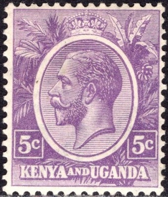 kol.bryt.Kenya&Uganda KGV 5 c.czysty *