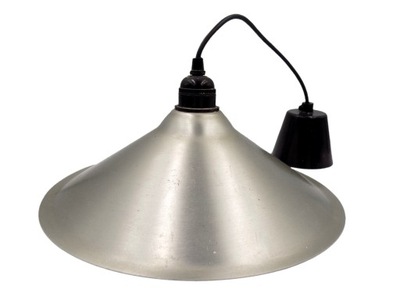 aluminiowy zwis lampa PRL Vintage