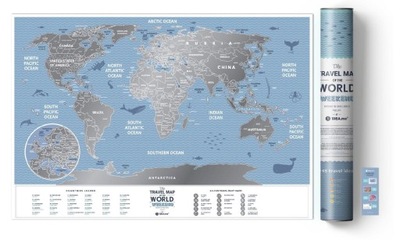 MAPA ZDRAPKA ŚWIAT TRAVEL MAP WEEKEND WORLD
