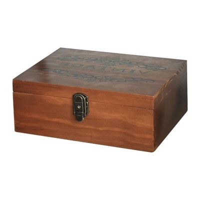 Drewniane pudełko do przechowywania Przechowywanie biżuterii Pamiątka Ozdoba Drewno 31,5 x 23,3 x 11,5 cm