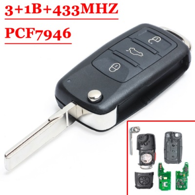 Pilot ключ vw phaeton touareg 433mhz фото №1