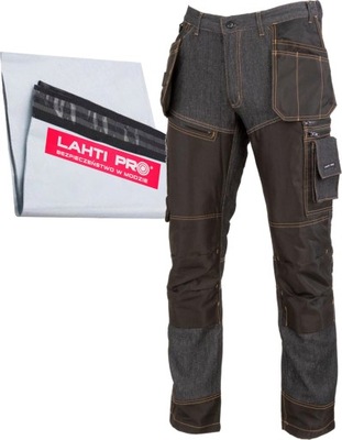 LAHTI PRO PANTALONES JEANSOWE ROBOCZE DZINSY BHP REFORZADO BHP L40528 R S  