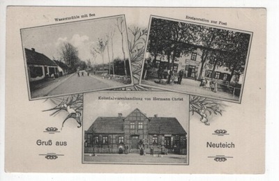 Chełst Drezdenko, Gruss aus Neuteich, 1915r., -644