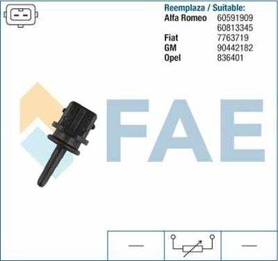 SENSOR TEMPERATURA AIRE FIAT OPEL  