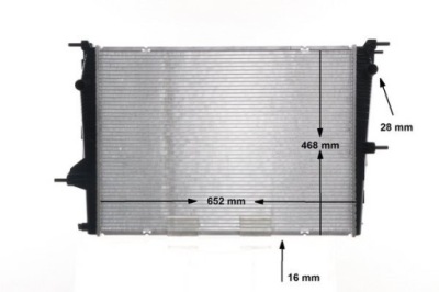 Радіатор води - mahle cr 1197 000s фото №1