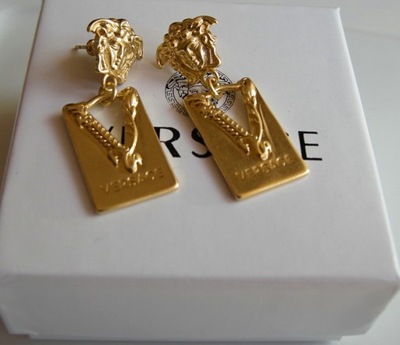 Versace Brass Medusa Earring kolczyki