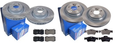 Гальмівні диски гальмівні колодки p+t ate mercedes w221 c216 350mm фото №1