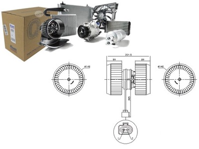 VENTILADOR SOPLADORES AUDI A8 D3 2.8-6.0 10.02-07.10 NISSENS  