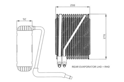 NRF ВИПАРНИК КОНДИЦІОНЕРА FORD GALAXY I GALAXY MK I SEAT ALHAMBRA VW