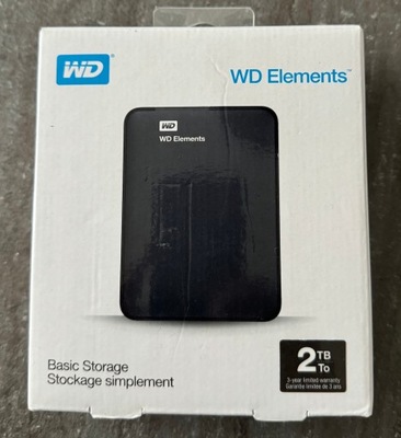 WD Dysk zewnętrzny HDD Western Digital Elements Portable 2TB