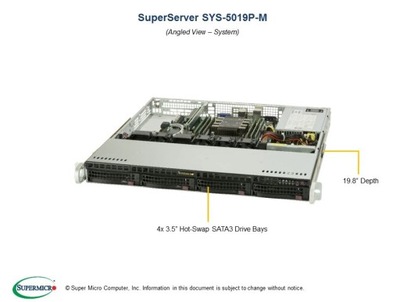Serwer Supermicro SuperServer SYS-5019C-M