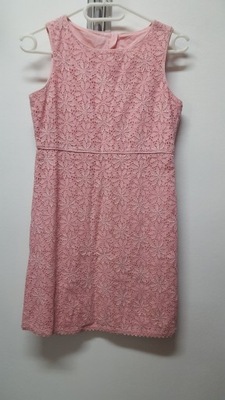 sukienka różowa koronka roz. 158