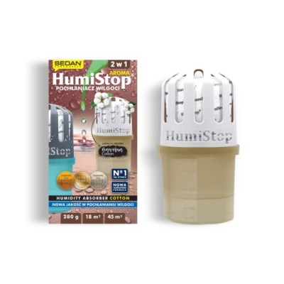 HUMISTOP POCHŁANIACZ WILGOCI DO 18M2/45M3 BAWEŁNA/COTTON