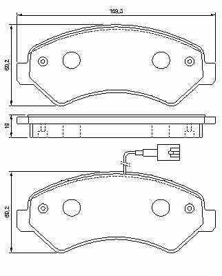 КОЛОДКИ ТОРМОЗНОЙ CITROEN JUMPER 06-