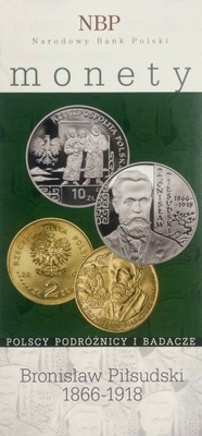 FOLDER EMISYJNY DO MONETY BRONISŁAW PIŁSUDSKI