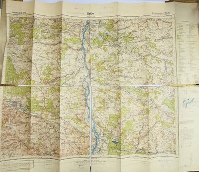 Mapa Lublin Pas 42 Słup 35 1:100000 1944