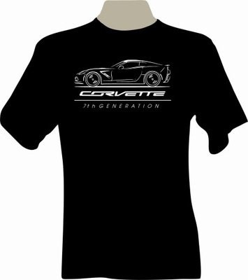 KOSZULKA T-SHIRT PARA FANA CHEVROLET CORVETTE C7  