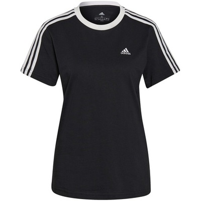Koszulka damska adidas Essentials 3-Stripes czarna GS1379 M