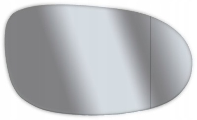 Вкладыш зеркало fiat croma 2 bravo 2 asf+grz правый фото №1