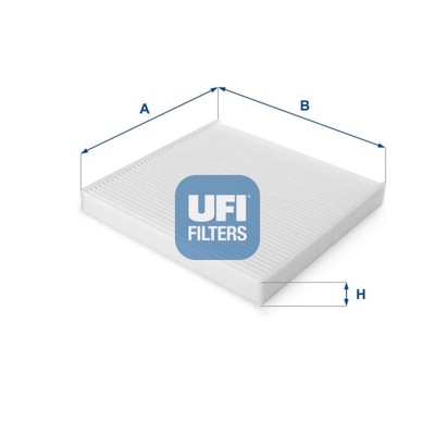 ФИЛЬТР, ВЕНТИЛЯЦИЯ СТОРОНЫ ПАССАЖИРА UFI 53.130.00