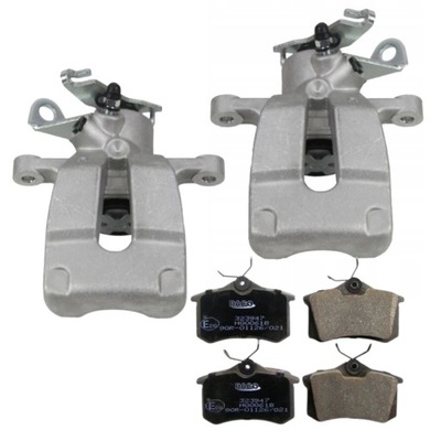 Суппорты тормозные задняя +тормозные колодки renault megane ii iii scenic fluence scenic 3 фото №1