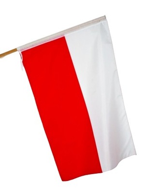 FLAGA POLSKI Narodowa 90x60cm NA TUNEL biało-czerwona FLAGA POLSKA