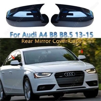 PARA AUDI A4 S4 B8 B8.5 2 PIEZAS NEGRO BLYSZCZACY  