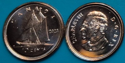 Kanada 10 centów 2023r. KM 3336