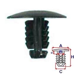 SPAUSTELIS WYCISZ.POKR.FIAT JUODA 10 VNT. 735266957 