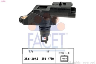 Датчик вакууму - facet 10.3328 фото №1