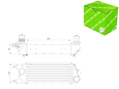 INTERCOOLER RADUADOR AIRE DE ADMISIÓN LANCIA YPSILON 0.9 0.9CNG  