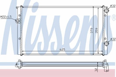 РАДИАТОР ВОДЫ NISSENS 652461
