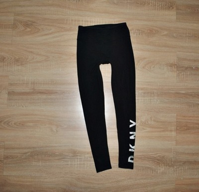 DKNY legginsy spodnie LOGO r. XS